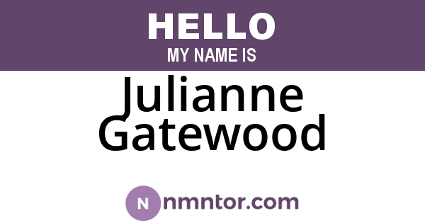Julianne Gatewood