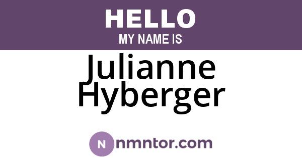 Julianne Hyberger