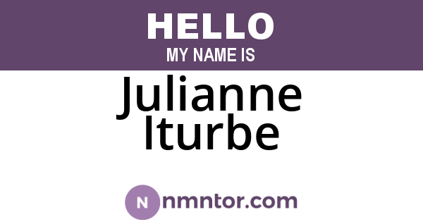 Julianne Iturbe