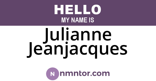 Julianne Jeanjacques