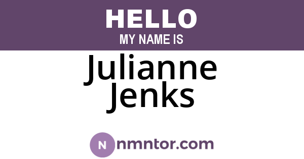 Julianne Jenks