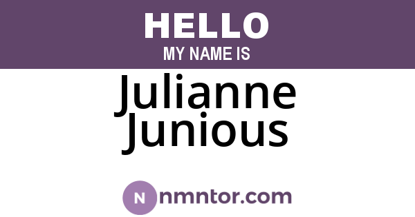 Julianne Junious