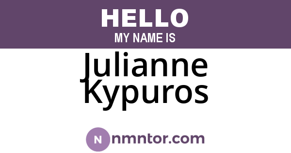 Julianne Kypuros