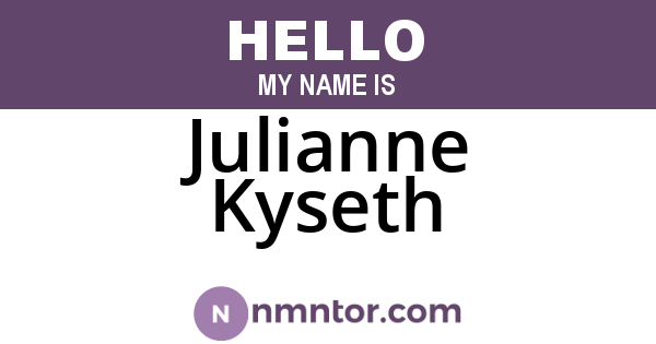 Julianne Kyseth