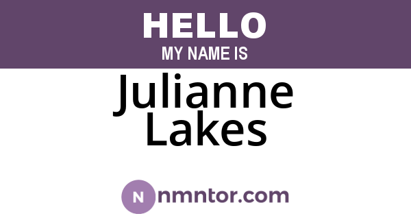 Julianne Lakes