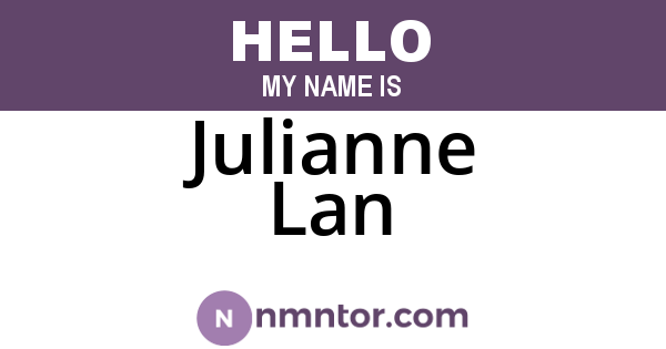 Julianne Lan