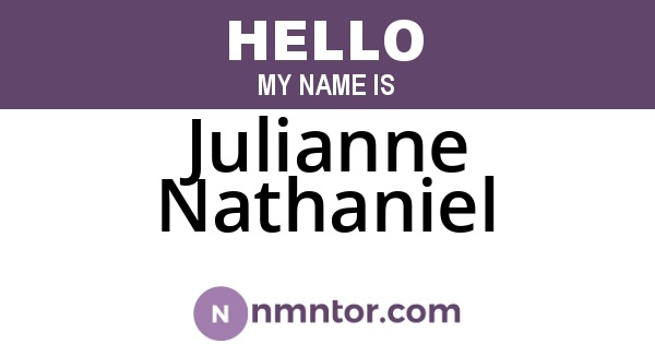 Julianne Nathaniel