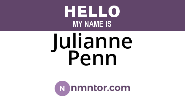 Julianne Penn