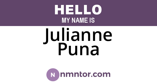 Julianne Puna
