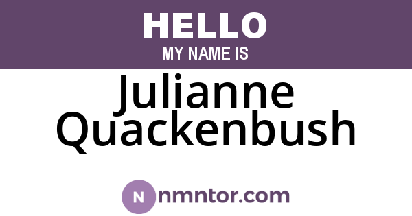 Julianne Quackenbush