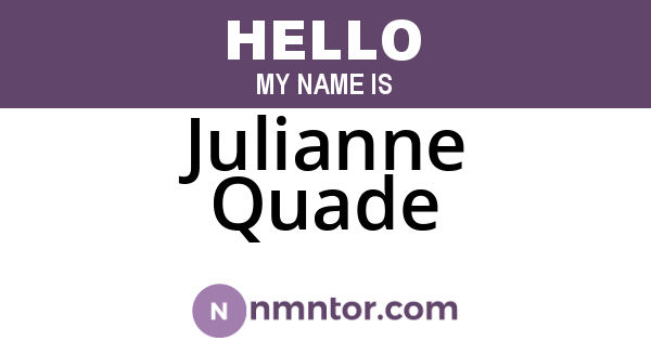 Julianne Quade