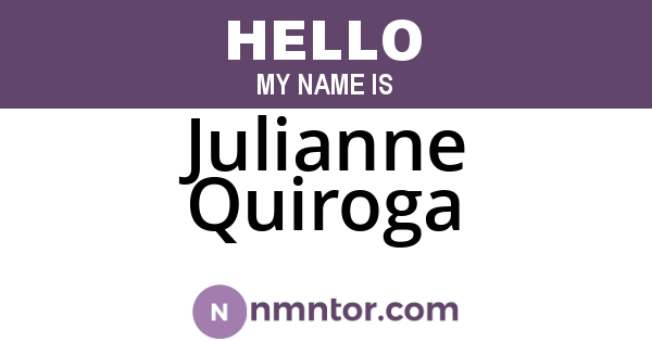 Julianne Quiroga