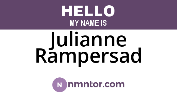 Julianne Rampersad