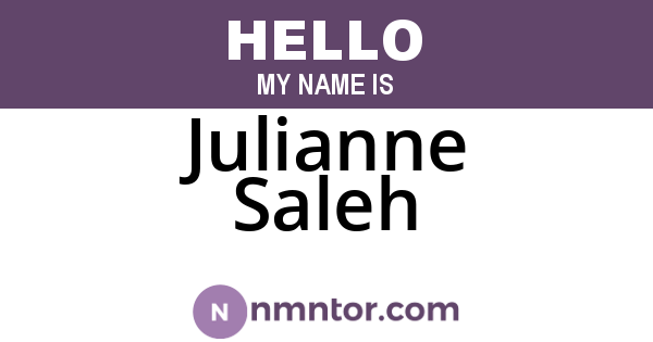 Julianne Saleh