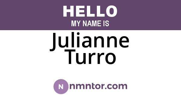 Julianne Turro