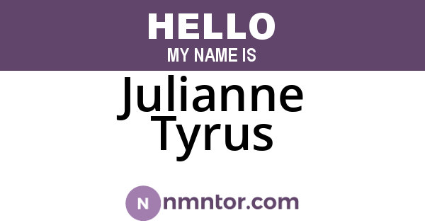 Julianne Tyrus