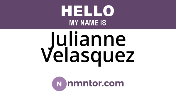 Julianne Velasquez