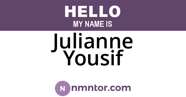 Julianne Yousif