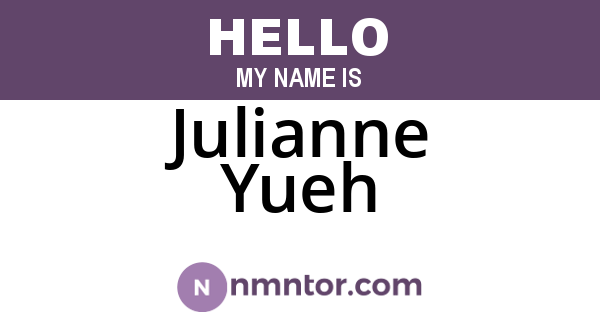 Julianne Yueh