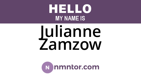 Julianne Zamzow