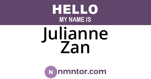 Julianne Zan