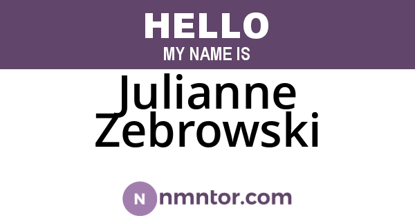 Julianne Zebrowski