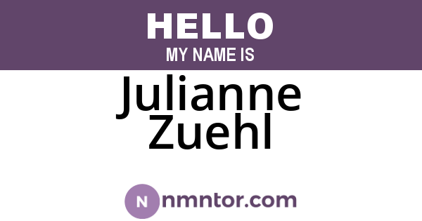 Julianne Zuehl