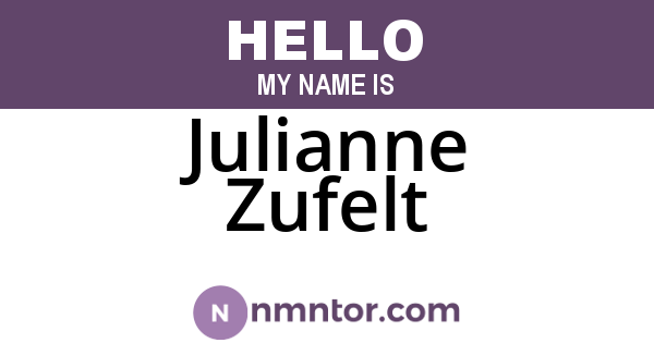 Julianne Zufelt