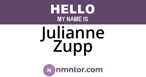 Julianne Zupp