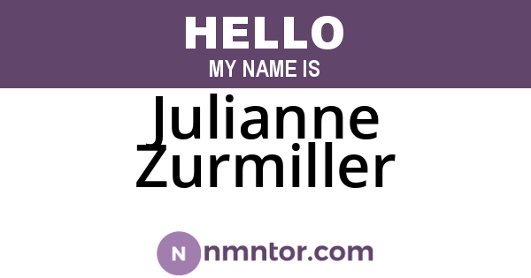 Julianne Zurmiller