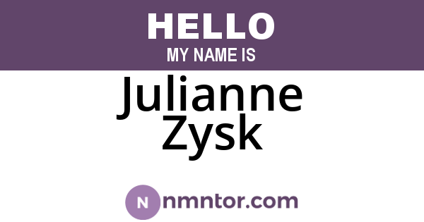 Julianne Zysk