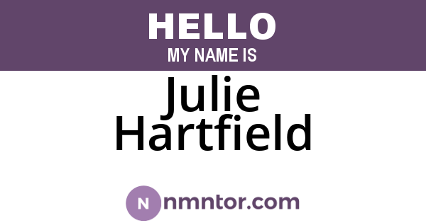 Julie Hartfield