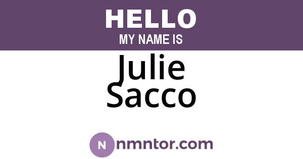 Julie Sacco