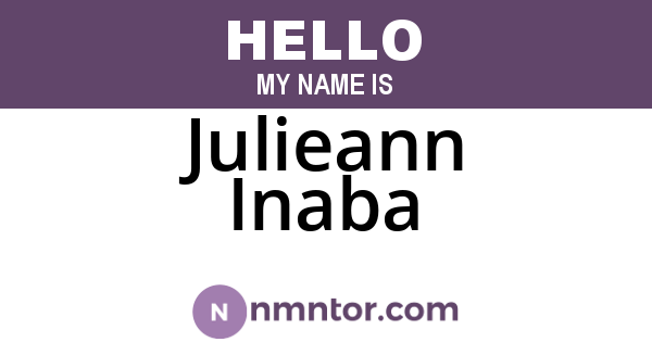 Julieann Inaba