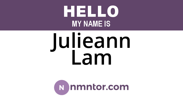 Julieann Lam