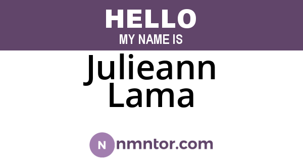Julieann Lama