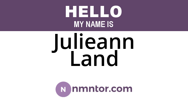 Julieann Land