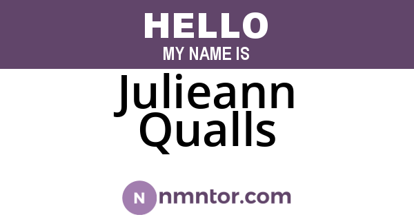 Julieann Qualls