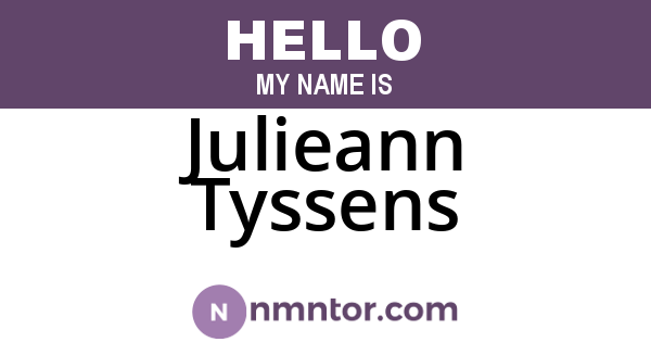 Julieann Tyssens