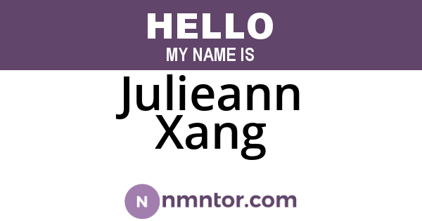 Julieann Xang
