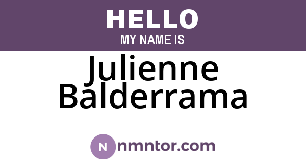 Julienne Balderrama
