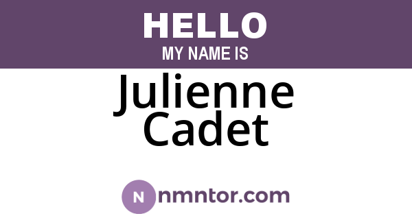 Julienne Cadet