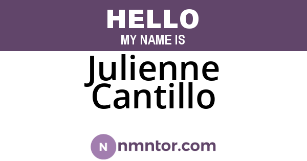 Julienne Cantillo