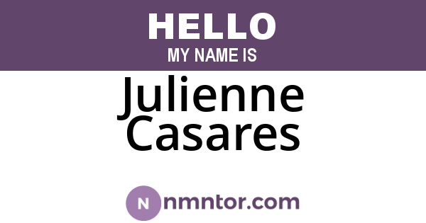 Julienne Casares