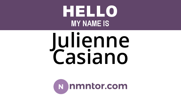 Julienne Casiano