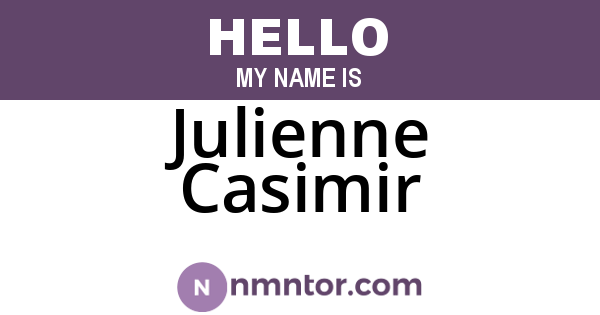 Julienne Casimir