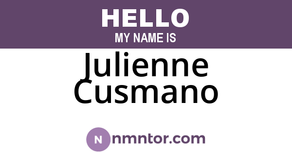 Julienne Cusmano