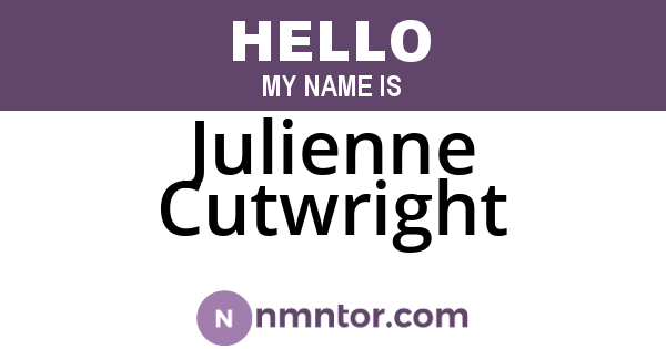 Julienne Cutwright