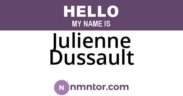 Julienne Dussault