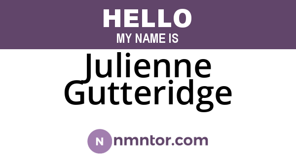 Julienne Gutteridge